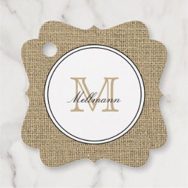 Etiquetas Para Recuerdos Elegante Monograma Nombre Estilo Chic País Arpille