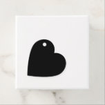 Etiquetas Para Recuerdos Elegante Negro Sólido<br><div class="desc">Negro</div>