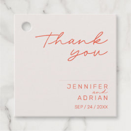 Etiquetas Para Recuerdos Elegante Pastel Minimal Gracias Boda