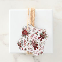 Elegante patrón floral de Navidad vintage
