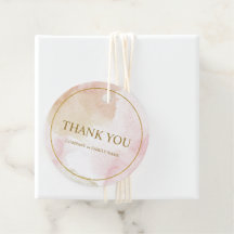 Elegante personalizable pastel "Gracias" Nota