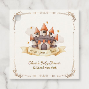 Etiquetas Para Recuerdos Elegante Prince Castle Baby Shower