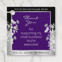 Elegante producto con efecto floral morado y plate