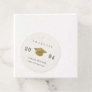 Etiquetas Para Recuerdos Elegante Relieve metalizado dorado minimalista mod