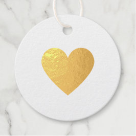 Etiquetas Para Recuerdos Elegante Simple Corazón De Oro Amor Mínimo San Val