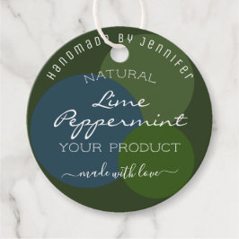 Etiquetas Para Recuerdos Elegante Suministros de Empaquetado Verde Oscuro y