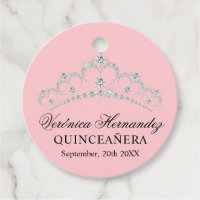 Elegante Tiara Pink Español Quinceañera Quince