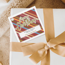 Elegante tipografía de Navidad personalizada en do