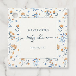 Etiquetas Para Recuerdos Elegante Wildflowers Boho Baby Shower