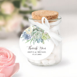 Etiquetas Para Recuerdos Elegante y exitoso Boda de la vegetación Gracias