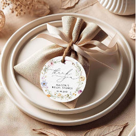 Etiquetas Para Recuerdos Elegantes Flores Silvestres Despedida de Soltera A