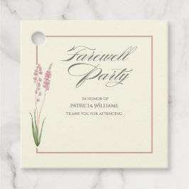 Etiquetas Para Recuerdos Elegantes mujeres Pastel Wildflower Fiesta de desp