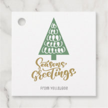 Elegantes Navidades de Personalizable saludo de te