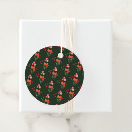 Etiquetas Para Recuerdos Elegantes Navidades Florals Holiday