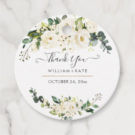 Etiquetas Para Recuerdos Elegantes Rosas de la acuarela de Alabaster Gracia