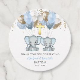 Etiquetas Para Recuerdos Elephant Boy Balloons Baptism Gracias Tags de rega