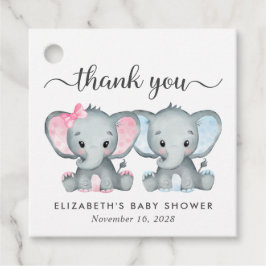 Etiquetas Para Recuerdos Elephant Twant Baby Girl Shower