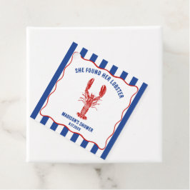 Etiquetas Para Recuerdos Ella Encontró Su Fiestón Nupcial de Langosta Náuti