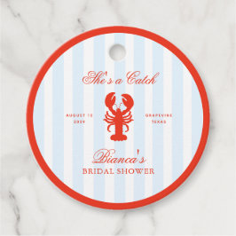 Etiquetas Para Recuerdos Ella es una Langosta para Atrapar Fiesta de Desped