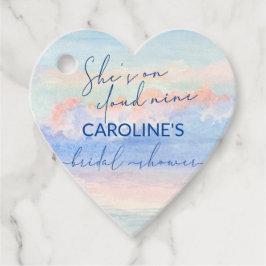 Etiquetas Para Recuerdos Ella está en la nube nueve Pastel Aquarela Despedi