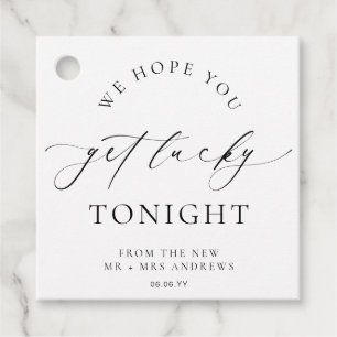 Etiquetas Para Recuerdos Ellesmere Esperamos que tengas la suerte de Boda d