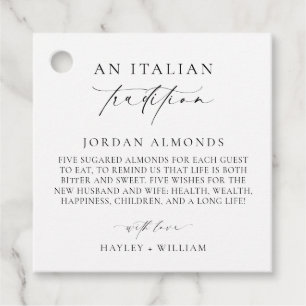 Etiquetas Para Recuerdos Ellesmere Una Tradición Italiana Azucarada