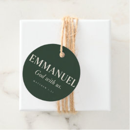 Etiquetas Para Recuerdos EMMANUEL | Mateo 1:23 | Navidad
