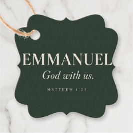 Etiquetas Para Recuerdos EMMANUEL | Mateo 1:23 | Navidad 