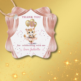 Etiquetas Para Recuerdos Encantador bailarín de gatitos foto primer Chica d