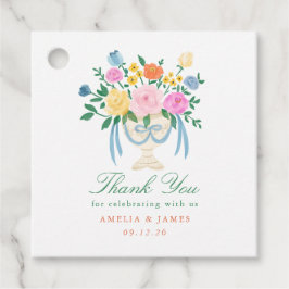 Etiquetas Para Recuerdos Encanto Coqueto Floral Boda Pintado a Mano