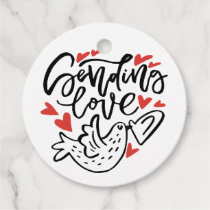 Etiquetas Para Recuerdos Enviando al El día de San Valentín de caligrafía m