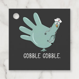 Etiquetas Para Recuerdos ER Enfermera Turquia Gobble Squad ER Enfermera Acc