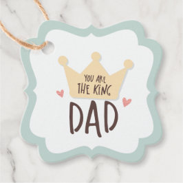 Etiquetas Para Recuerdos Eres el padre del rey - el día del padre - corona