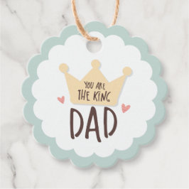 Etiquetas Para Recuerdos Eres el padre del rey - el día del padre - corona