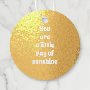 Etiquetas Para Recuerdos Eres un pequeño rayo de personalizado amarillo Sun