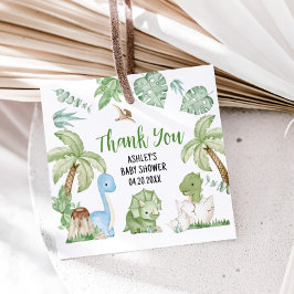 Etiquetas Para Recuerdos Es el Baby Shower de un niño dinosaurio