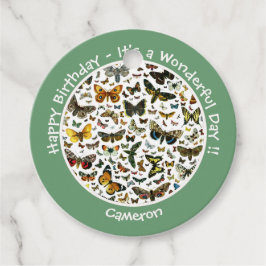 Etiquetas Para Recuerdos Es el cumpleaños de la mariposa, artículos para el