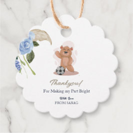 Etiquetas Para Recuerdos Es un niño oso lindo bebé azul ducha gracias