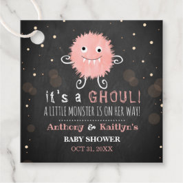 Etiquetas Para Recuerdos ¡Es una gol! Baby Shower de Little Monster Hallowe