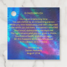 Es una vez suficiente poema - Favor de las etiquet