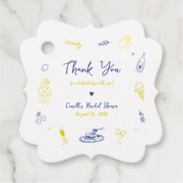 Etiquetas Para Recuerdos Esa es otra ducha de novia italiana de mano