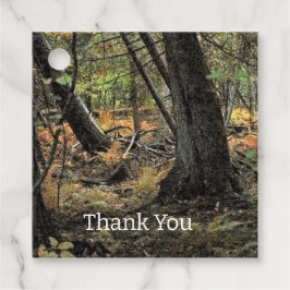 Etiquetas Para Recuerdos Escenario forestal de otoño