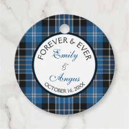 Etiquetas Para Recuerdos Escocés Clarke Clark Tartan Boda Save a Date