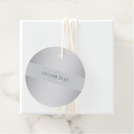 Etiquetas Para Recuerdos Escritura Elegante Editable En Monograma | Gris