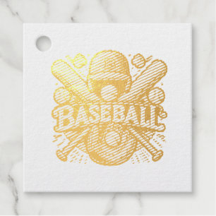Etiquetas Para Recuerdos Esencias clásicas de béisbol / Elegante leyenda re