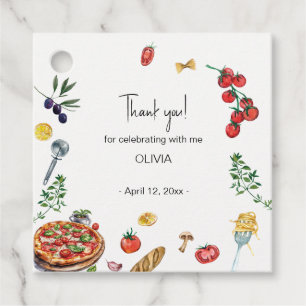 Etiquetas Para Recuerdos Eso es amore fiesta italiano gracias a Favor Tags