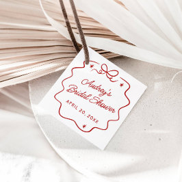Etiquetas Para Recuerdos Eso es Amore, Regadera Personalizada de Red Doodle