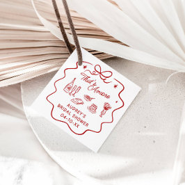 Etiquetas Para Recuerdos ¡Eso es Amore, Regalo Personalizado de Ducha con D