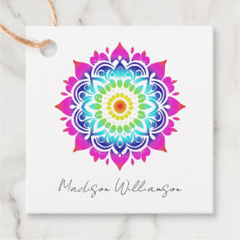 Etiquetas Para Recuerdos Esotérico Mandala Holístico Metafísico Spa Boho