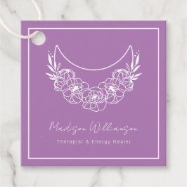 Etiquetas Para Recuerdos Esotérico Psicópico Minimalista moderno Luna Cresc